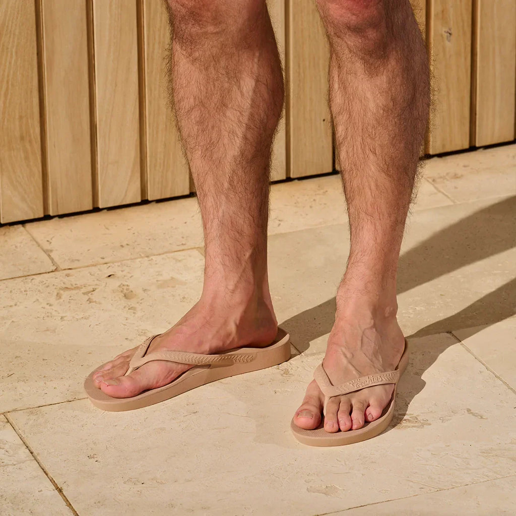 Arch Support Flip Flops - Classic - Tan