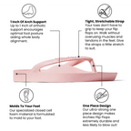 Arch Support Flip Flops - Classic - Pink